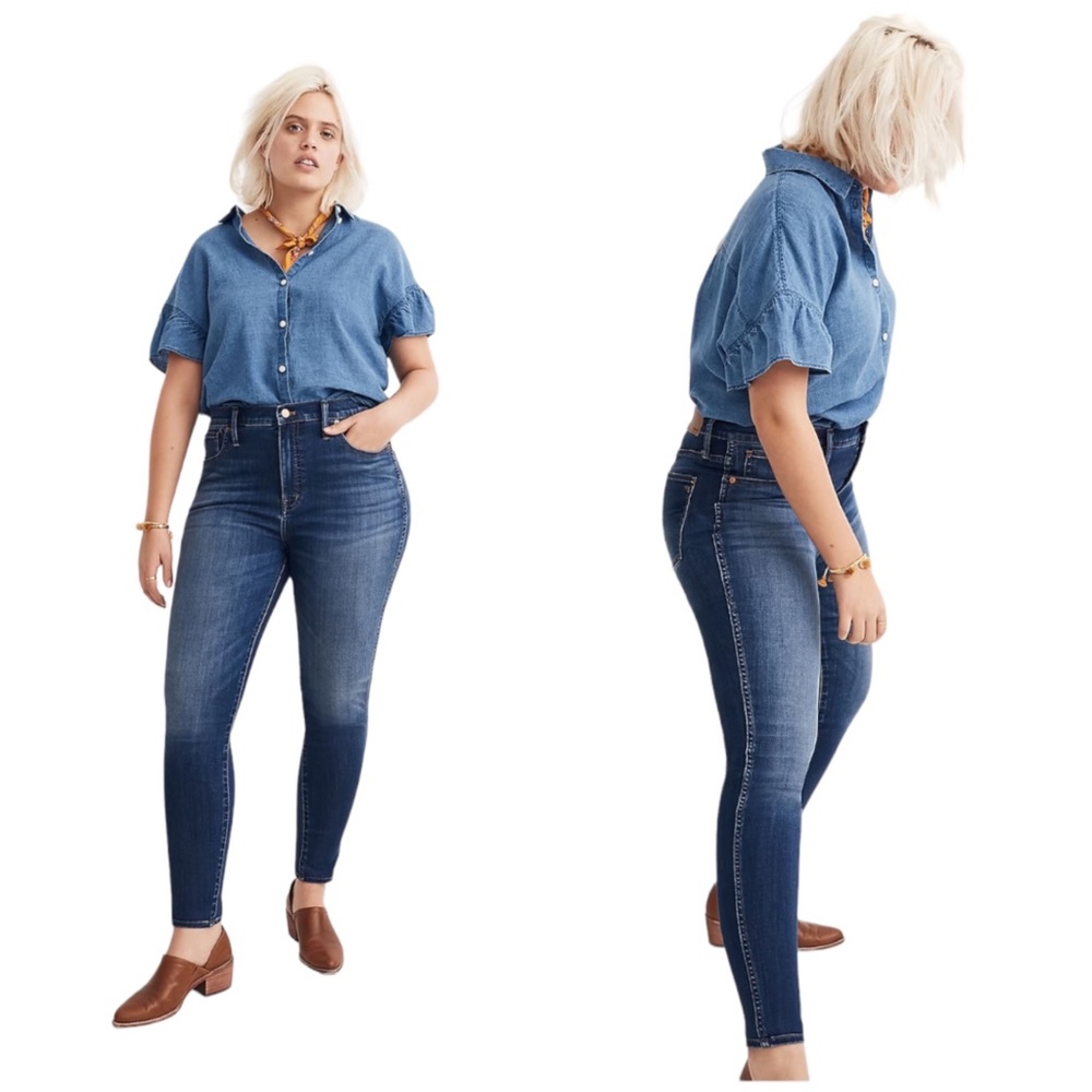 Madewell 10" High-Rise Skinny Jeans in Danny Wash 31